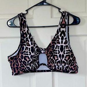 Animal Print Bikini Top